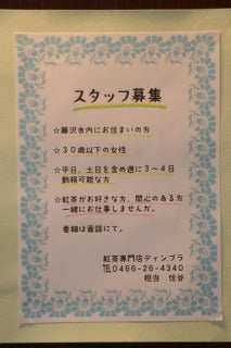 ディンブラ・スタッフ募集いたします!