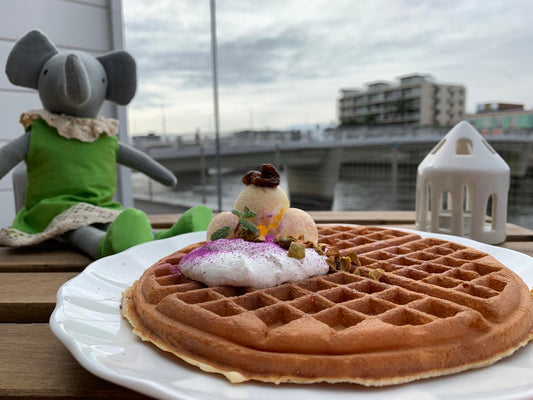 昇格したラムレーズンワッフル!