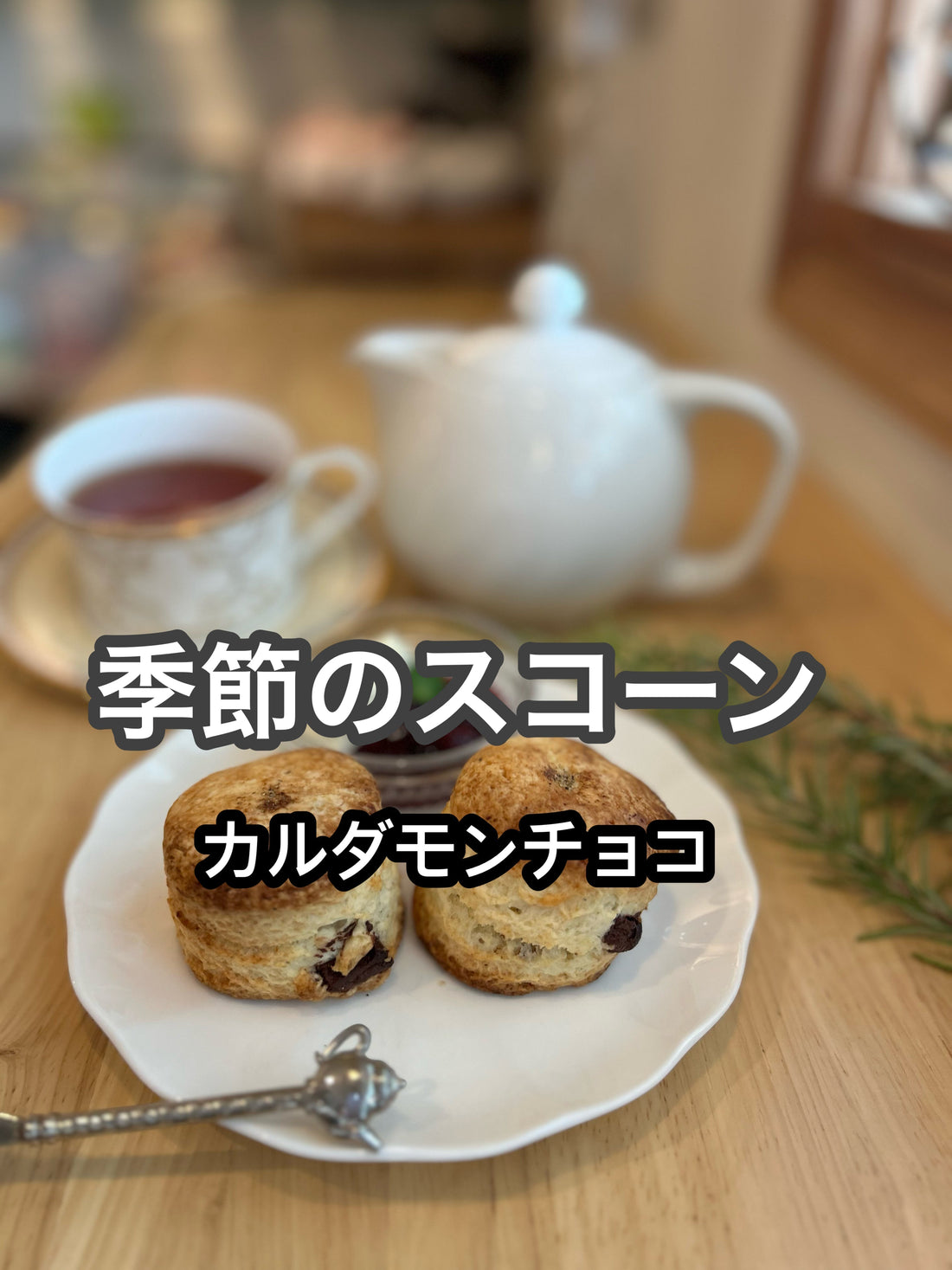 【紅茶専門店ディンブラ】季節のスコーンカルダモンチョコ