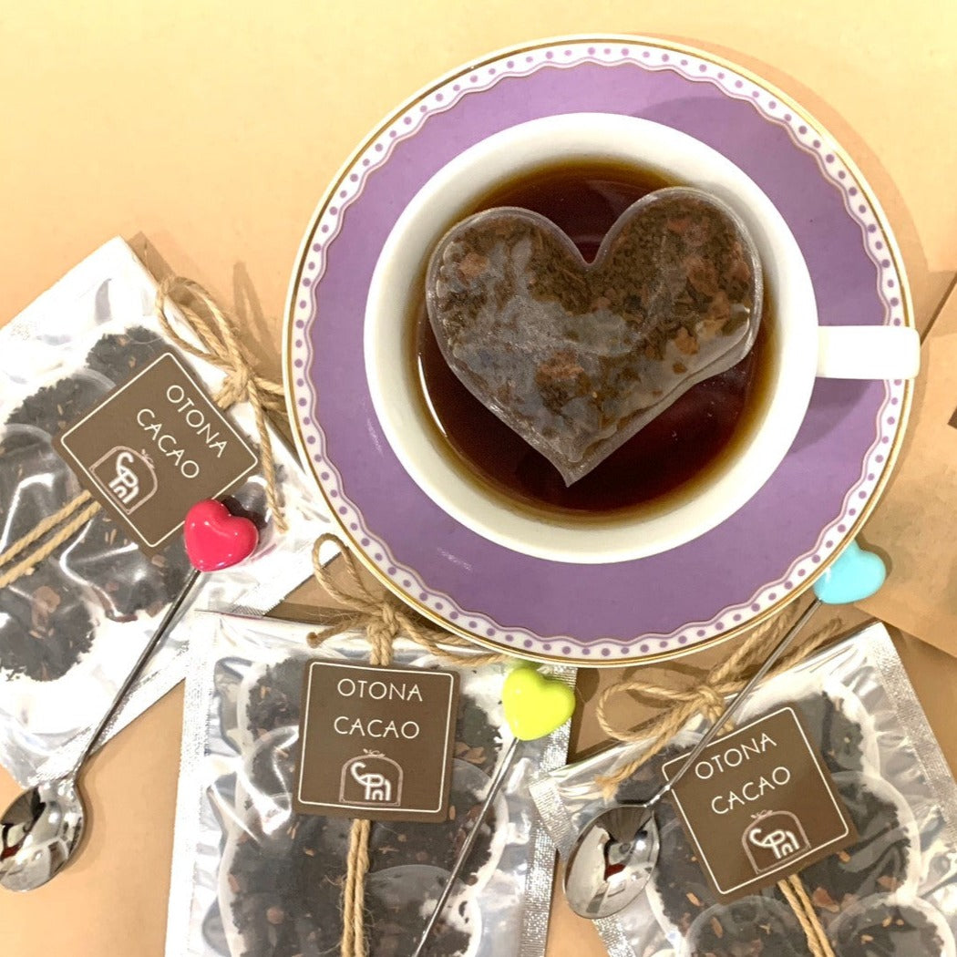 紅茶専門店ディンブラ】おとなCACAO ハート型ティーバッグ(3個入り